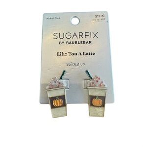 BaubleBar Pumpkin Spice Latte Earrings